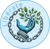 Logo Liberate, mano de la que nace una planta que rompe la cadena que la envuelve